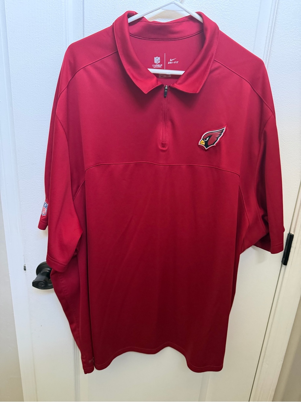 NIke Dri-fit NFL Arizona Cardinals Football red polo men’s 4x